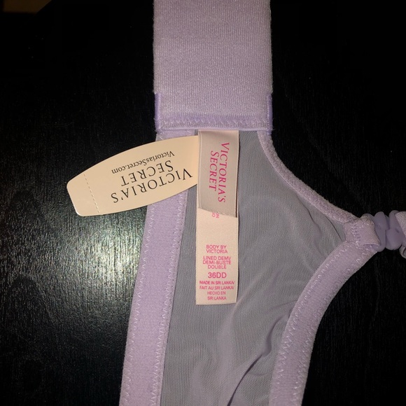 Victoria’s Secret”Body by Victoria”Lined Demi Purple Bling Bra,Size-36DD/Panty-M - Picture 13 of 14